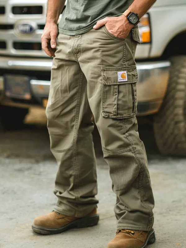 Carhartt Men's Vintage Cargo Pants With Multi-Pocket Design - Wantbright.com 