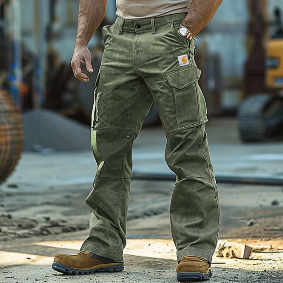 

Cargo Pants With Multi-Pockets For Outdoor Work And Casual Wear