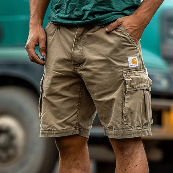 Military Cargo Shorts With Multi-Pocket Design For Outdoor Adventures - Wayrates.com 