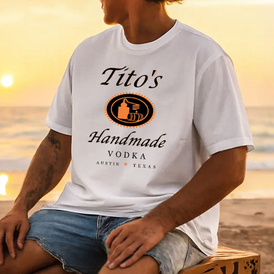 

Men's Vintage Beach Surf Graphic Print Cotton Short Sleeve Round Neck T-Shirt