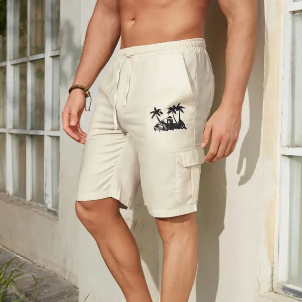 Men's Casual Tropical Print Shorts For Men - Upgradecool.com 