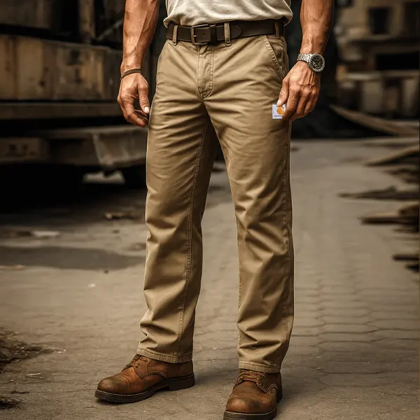 Men's Classic Workwear Pants With Durable Design And Comfortable Fit - Wayrates.com 