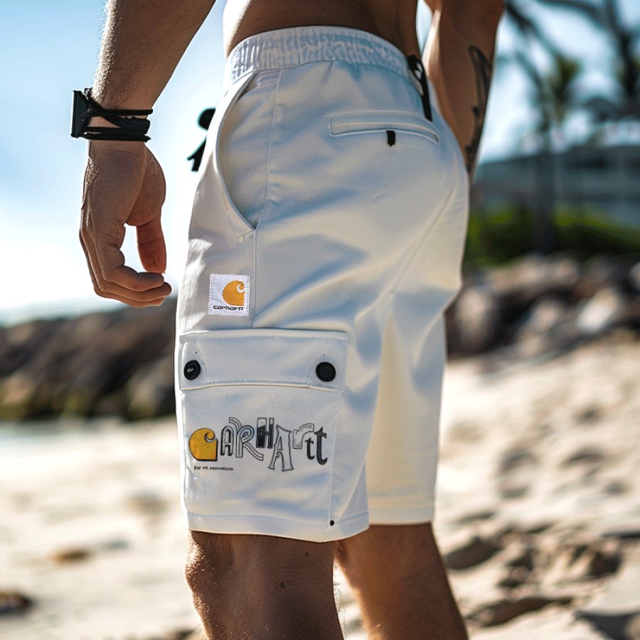 

Stylish Beach Shorts With Unique Pocket Design For Men