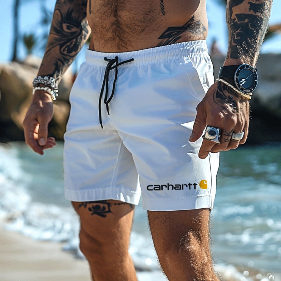 

Stylish Beach Shorts With Unique Pocket Design For Men
