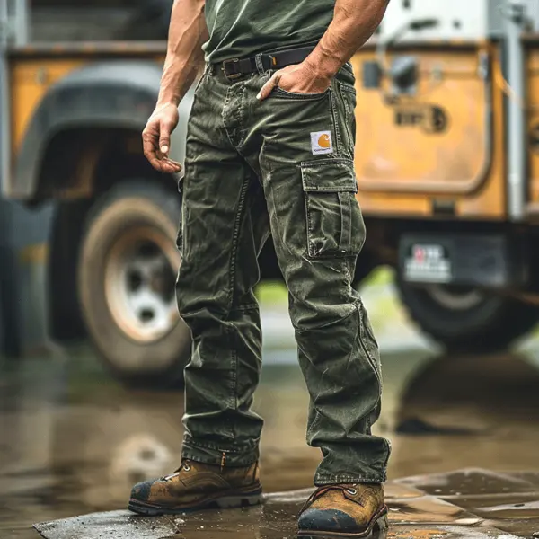 Carhartt Cargo Work Pants With Multi-Pockets And Durable Design - Wayrates.com 