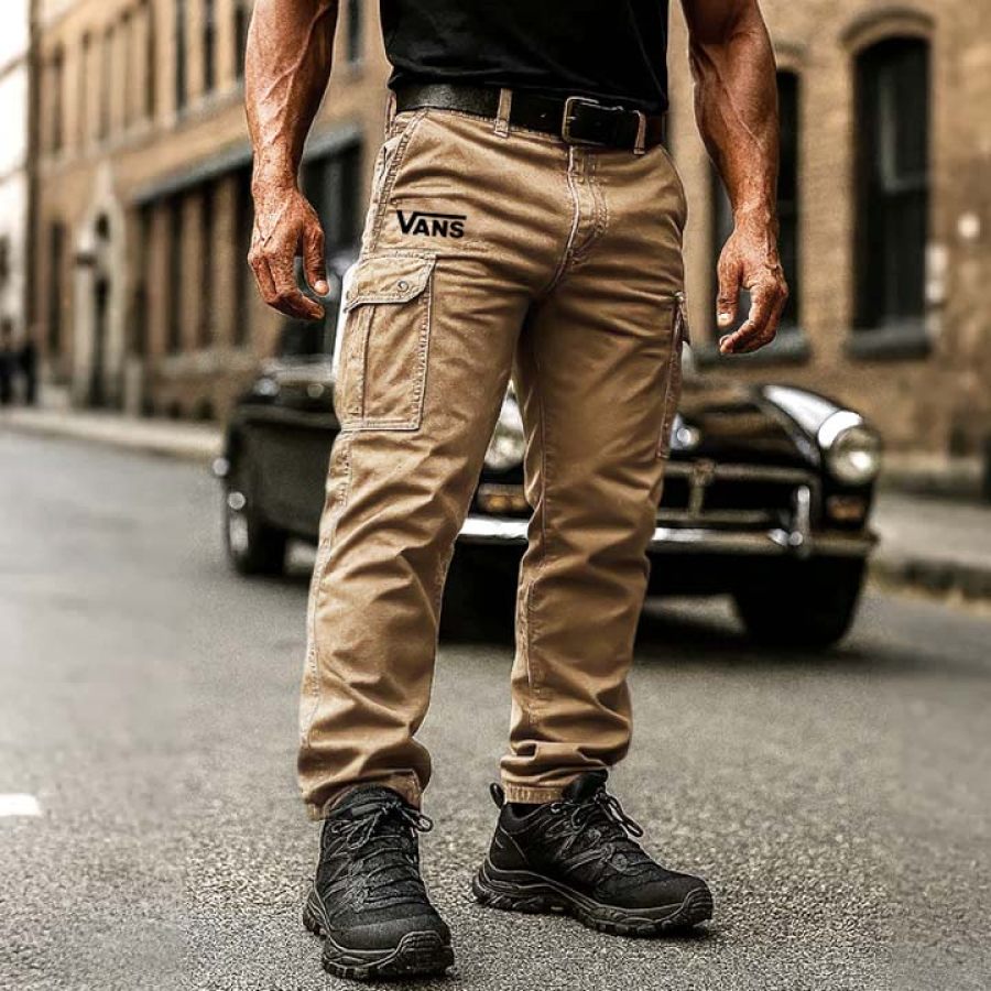 

Men's Vintage Outdoor Multi-Pocket Durable Everyday Wear Cargo Pants