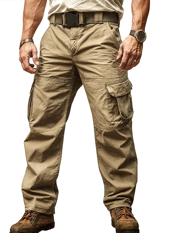 Men's Tactical Cargo Pants With Multiple Pockets For Outdoor Adventures - Pragmaace.com 