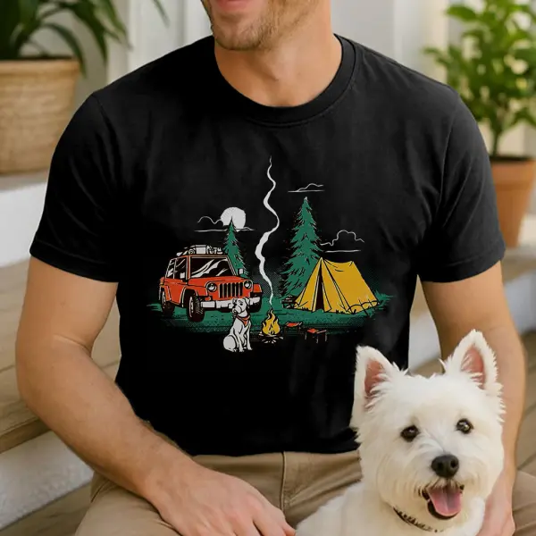 Camping Adventure Graphic T-Shirt - Cotosen.chimpone.com 