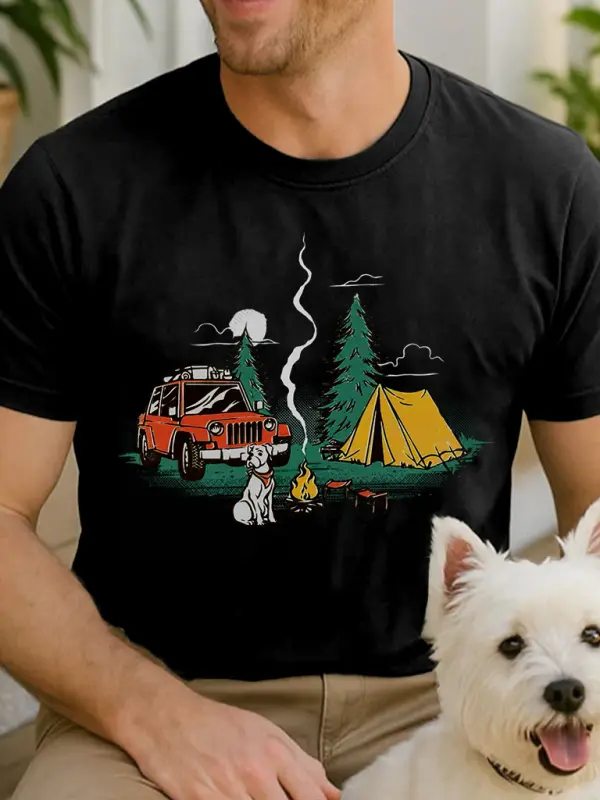 Camping Adventure Graphic T-Shirt - Menwyx.com 