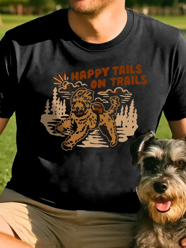 Happy Trails Graphic T-Shirt - Simplyion.com 