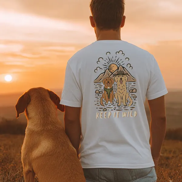 Keep It Wild Dogs Graphic T-Shirt - Trissla.com 