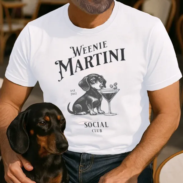 Weenie Martini Social Club Graphic T-Shirt - Cotosen.chimpone.com 
