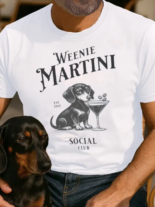 Weenie Martini Social Club Graphic T-Shirt - Simplyion.com 