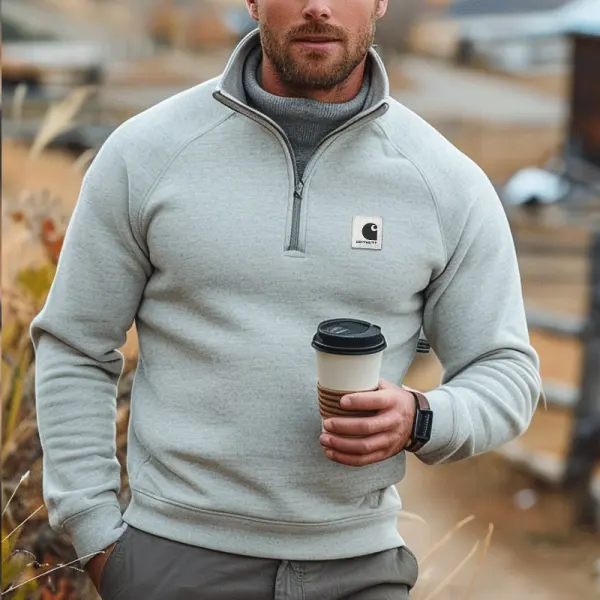 Half-Zip Pullover For Everyday Wear - Perfect For Casual And Outdoor Activities - Wayrates.com 