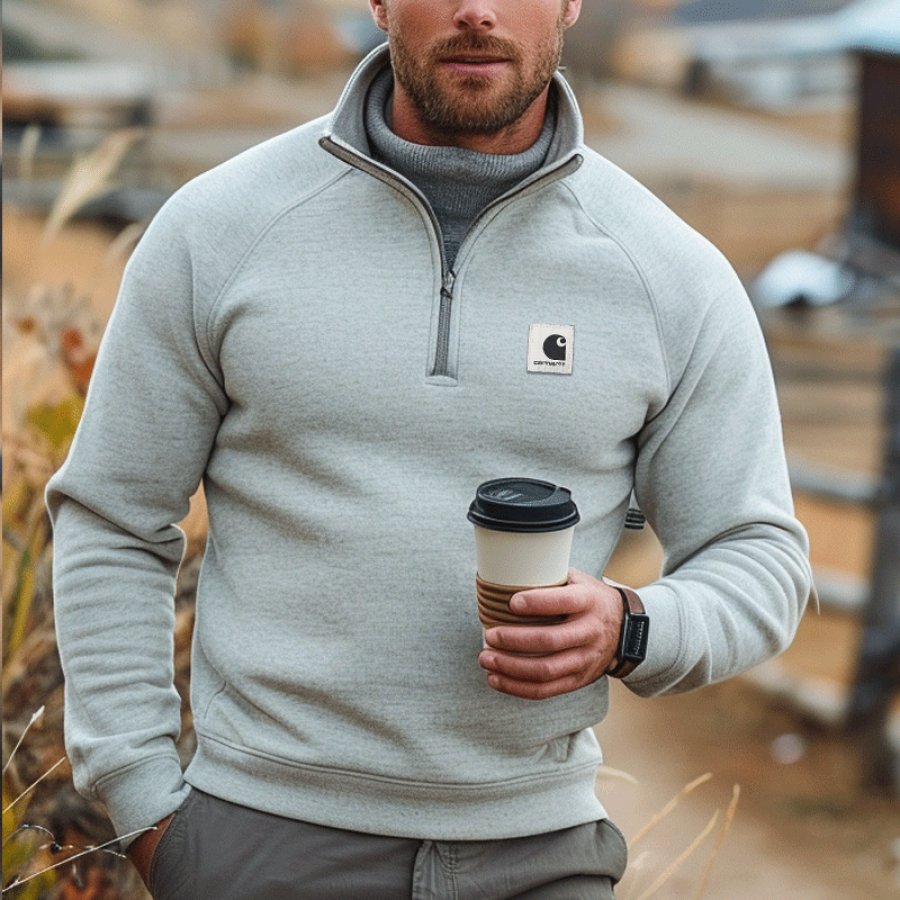 

Half-Zip Pullover For Everyday Wear - Perfect For Casual And Outdoor Activities