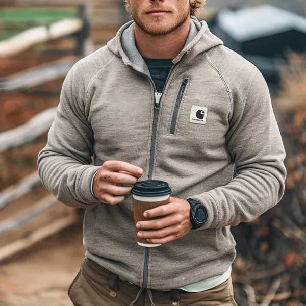 Stylish Half-Zip Hoodie For Everyday Wear - Wayrates.com 