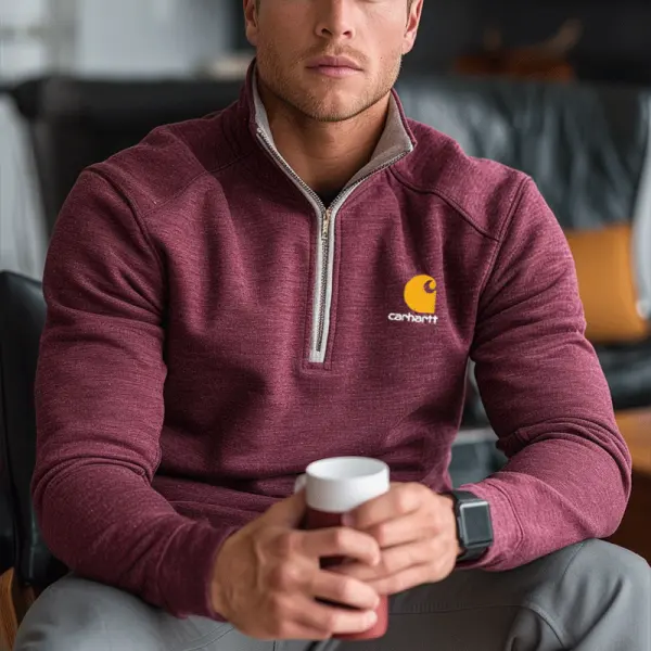 Men's Quarter-Zip Pullover For Casual And Outdoor Use - Wayrates.com 