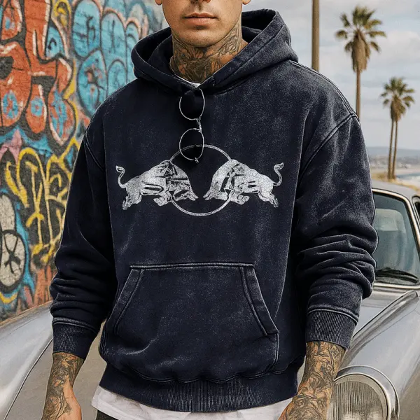 Distressed Graphic Hoodie For Men - Perfect For Casual Streetwear - Wayrates.com 
