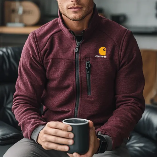 Stylish Fleece Jacket For Men - Perfect For Casual And Outdoor Activities - Wayrates.com 
