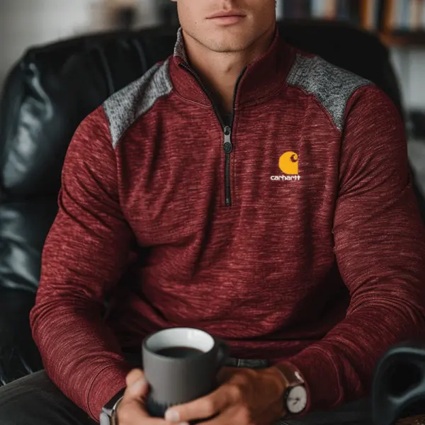 Stylish Quarter-Zip Pullover For Everyday Wear - Wayrates.com 
