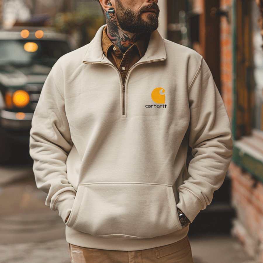 

Stylish Quarter-Zip Pullover For Everyday Wear