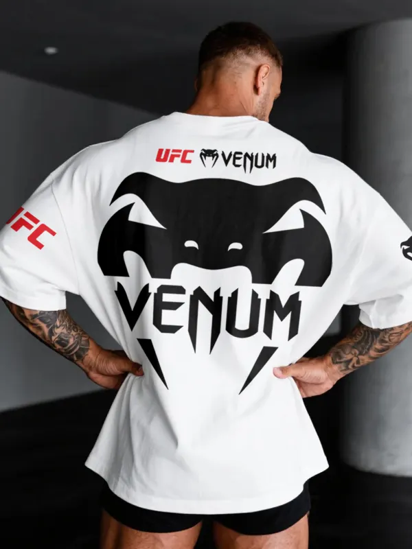 Oversized Loose Fit Short Sleeve T-Shirt Ultimate Fighting Print Top - Wantbright.com 
