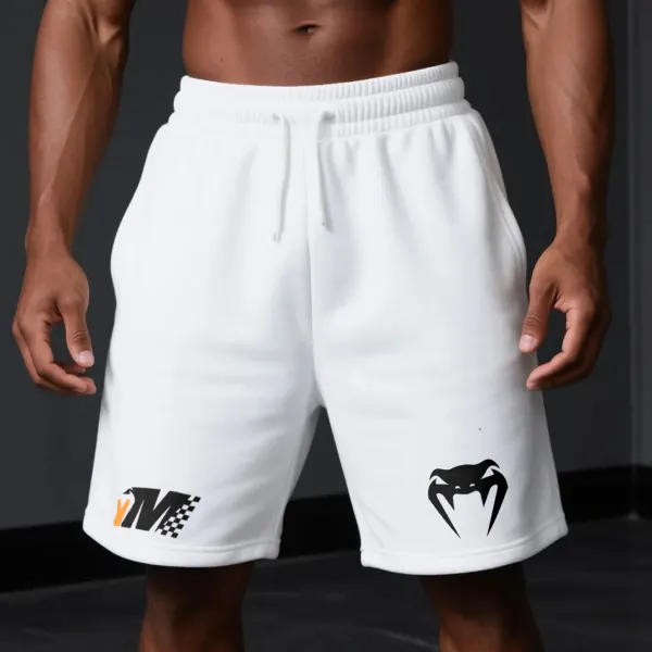 Everyday Basic Shorts For Fitness And Sports Racing Print Shorts - Ootdyouth.com 