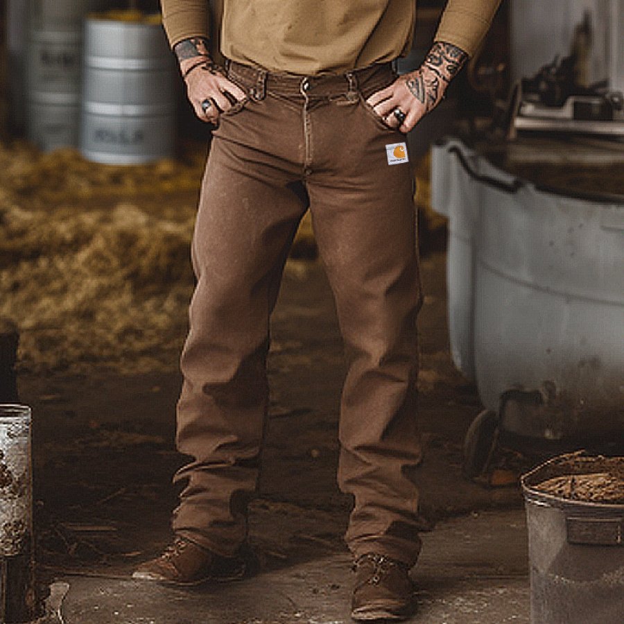 

Durable Workwear Pants With Classic Fit And Functional Design