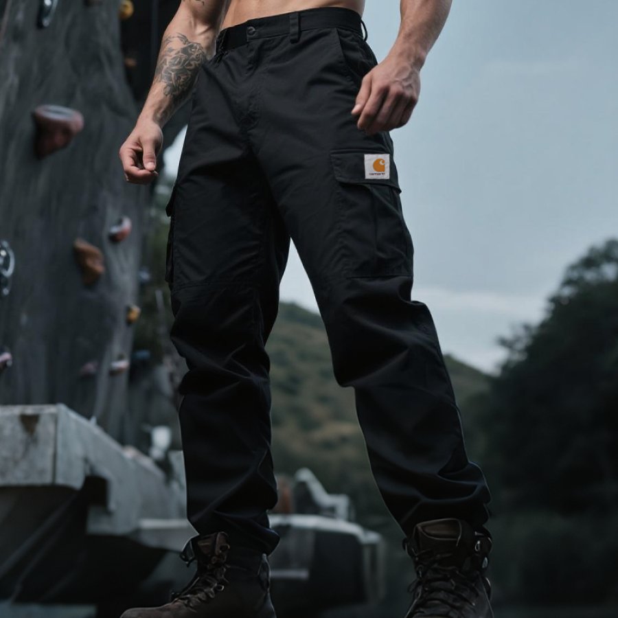 

Men's Tactical Cargo Pants For Outdoor Activities Black