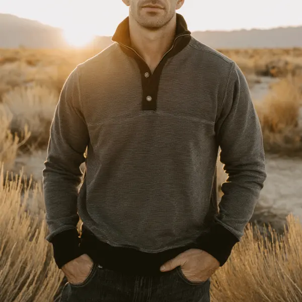 Men's Stylish Quarter-Zip Pullover For Outdoor Adventures - Wayrates.com 