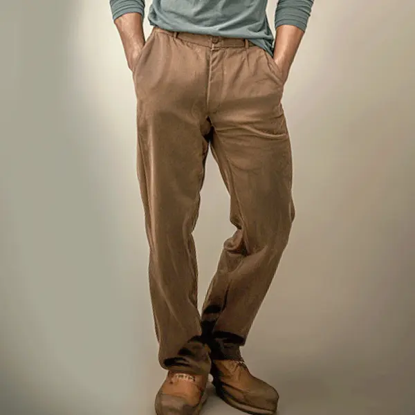 Corduroy Stylish Men's Casual Trousers With Comfortable Fit And Versatile Design - Upgradecool.com 