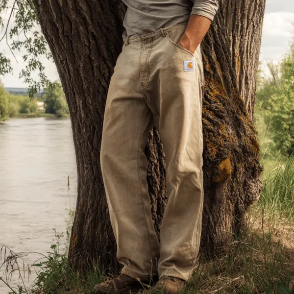Classic Relaxed Fit Work Pants For Outdoor Adventures - Upgradecool.com 