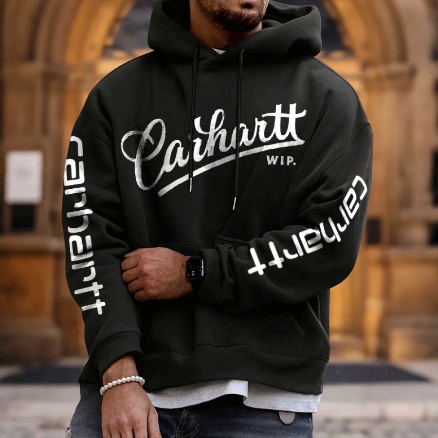 

Stylish Hooded Sweatshirt For Men - Perfect For Casual And Streetwear Enthusiasts