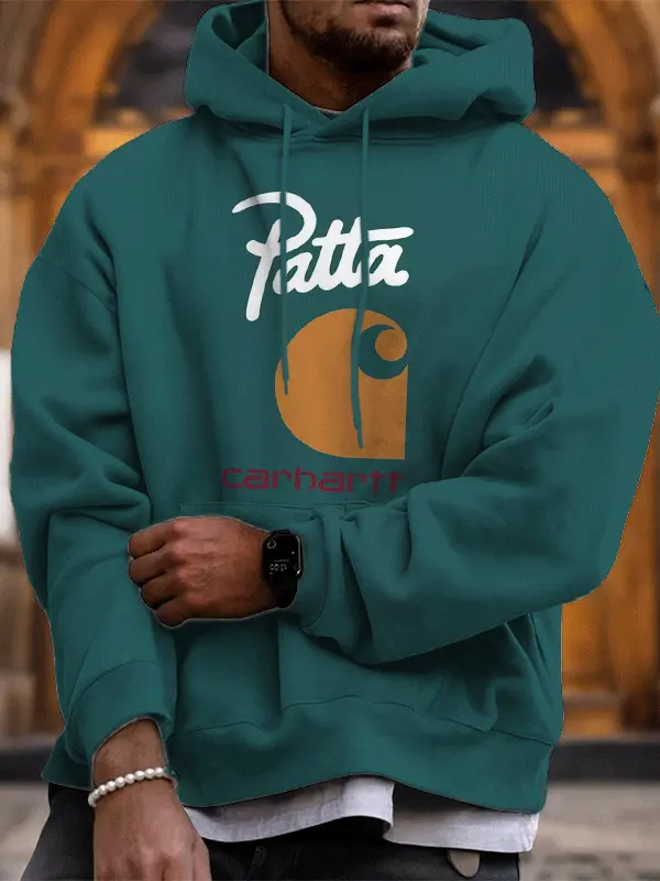 Stylish Hoodie With Iconic Logo Design For Casual Wear - Wantbright.com 