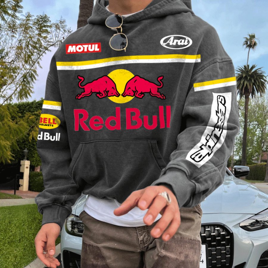 

Racing Retro And Vintage Sporty Graphic Hoodie For Active Lifestyles