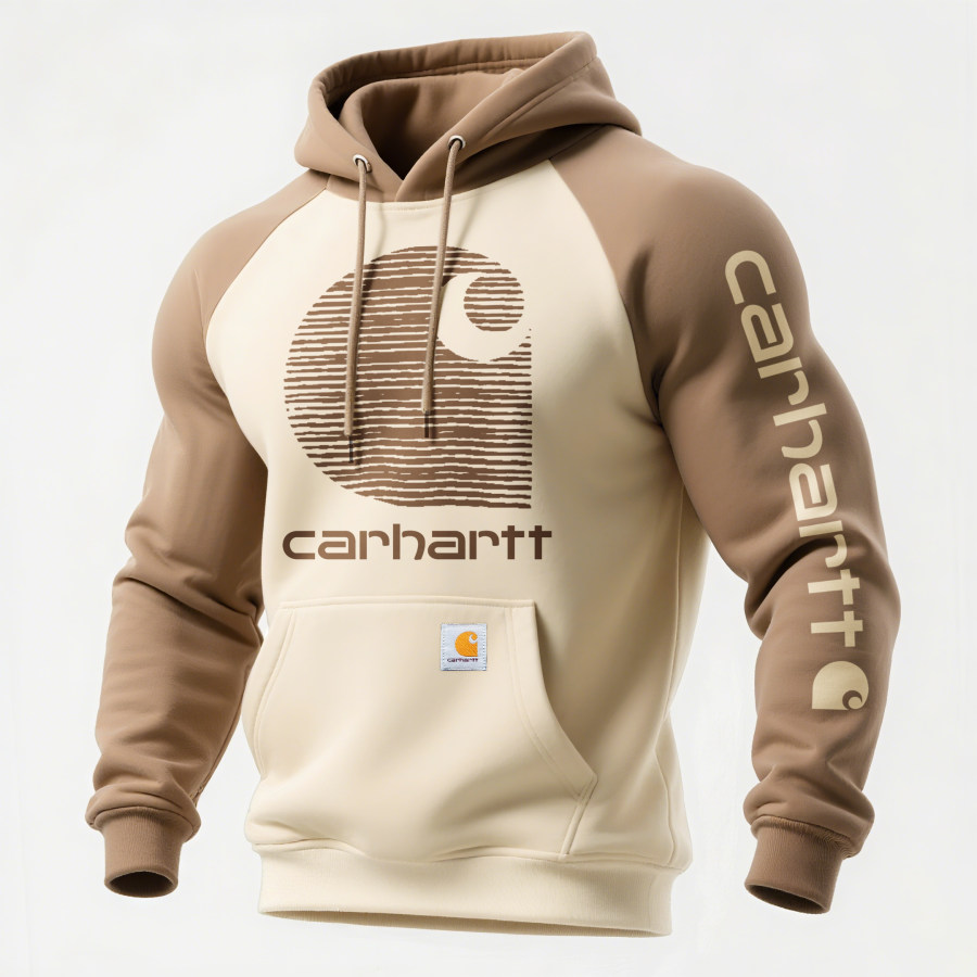 

Carhartt Loose Casual Contrast Color Raglan Sleeve Hooded Sweatshirt