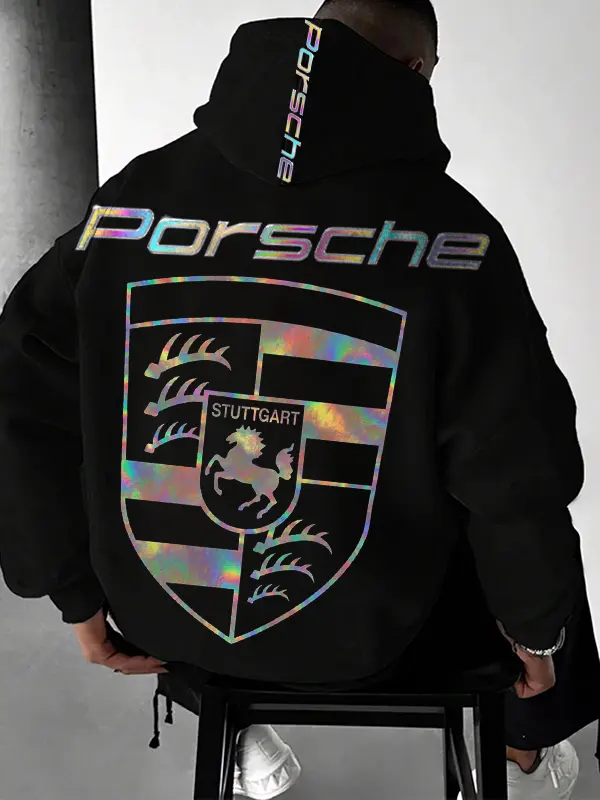 Men's F1 Racing Reflective Laser Print Hoodie - Pragmaace.com 