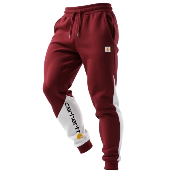 Men's Contrasting Color-blocked Trousers - Wayrates.com 