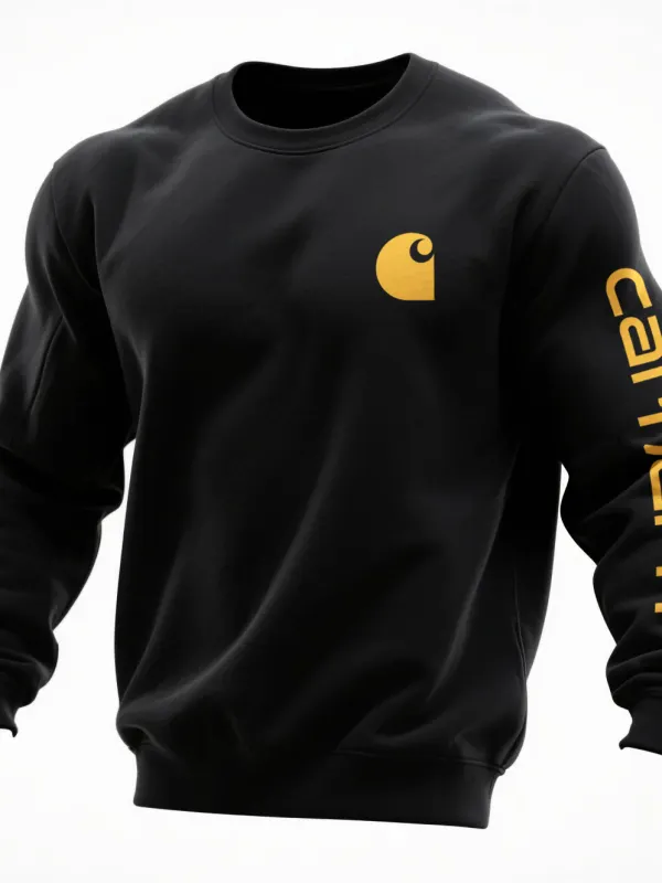 Carhartt Men's Loose Casual Crew Neck Sweatshirt - Wantbright.com 
