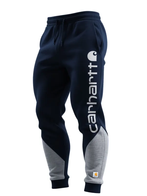 Carhartt Men's Contrast Color Stitching Elastic Waist Drawstring Trousers - Wantbright.com 