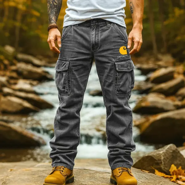 Corduroy Cargo Pants With Multi-Pockets For Outdoor Adventures - Wayrates.com 