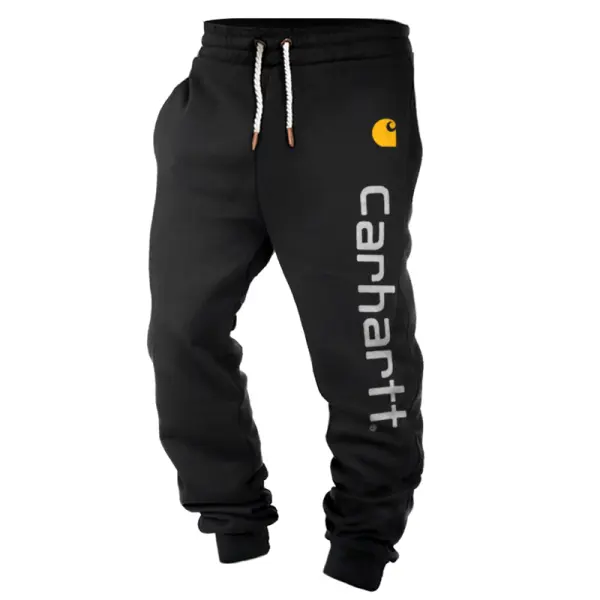 Comfortable Jogger Pants With Vertical Logo Design For Casual Wear - Wayrates.com 