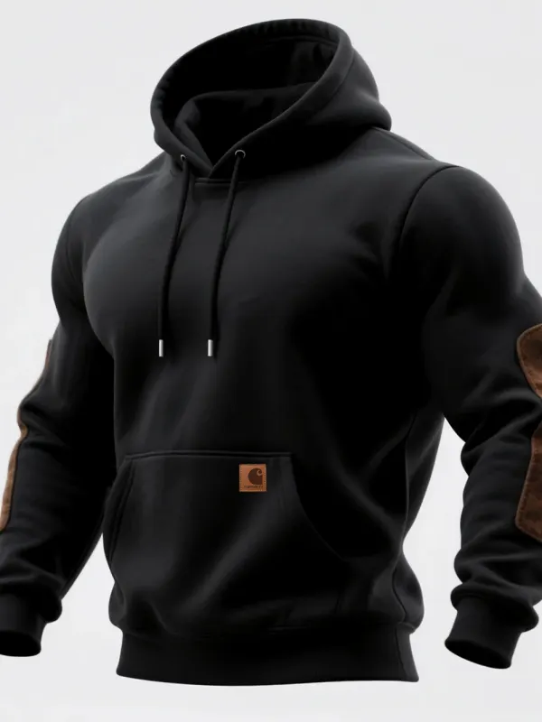 Carhartt Men's Retro Casual Contrast Color Stitching Hooded Sweatshirt - Menbarn.com 
