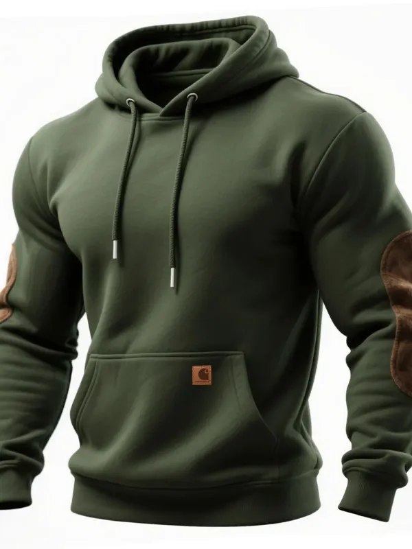 Carhartt Men's Retro Casual Contrast Color Stitching Hooded Sweatshirt - Menbarn.com 