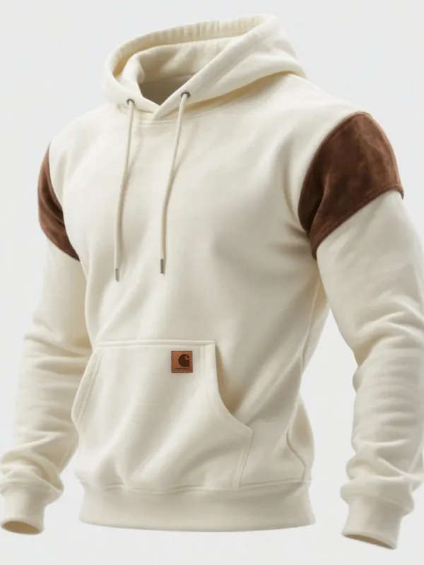 Carhartt Men's Retro Casual Contrast Color Stitching Hooded Sweatshirt - Simplyion.com 