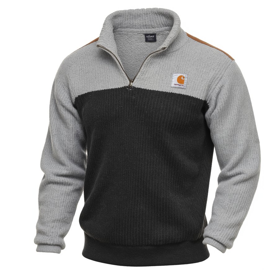 

Men's Vintage Quarter-Zip Pullover Sweatshirt
