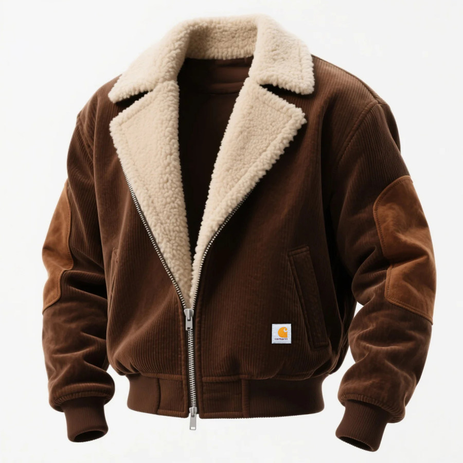 Carhartt Vintage Corduroy Jacket With Lamb Wool Lapel