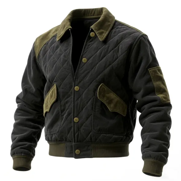 Quilted Bomber Jacket - Stylish And Warm For Everyday Wear - Wayrates.com 