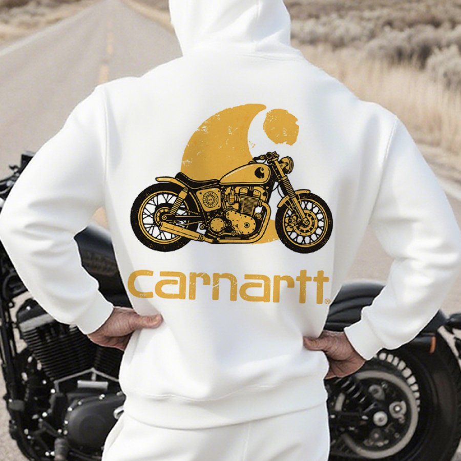 

Men's Motorcycle Road Trip Route 66 Graphic Print Hoodie