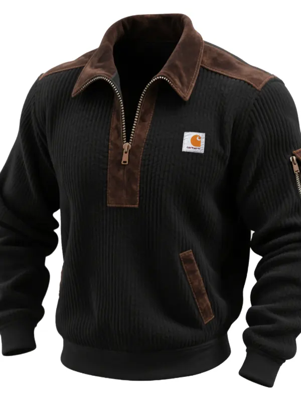 Carhartt Men's Vintage Chenille Half-Zip Pullover Sweatshirt - Wantbright.com 